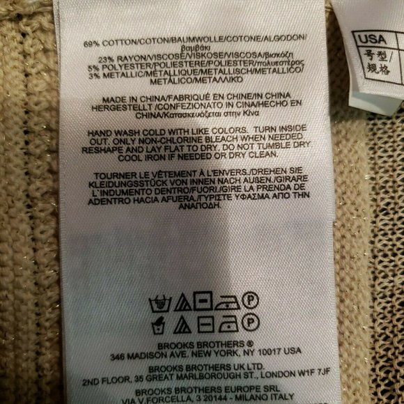 Brooks Brothers women's Knit see Through blouse L - Picture 7 of 12